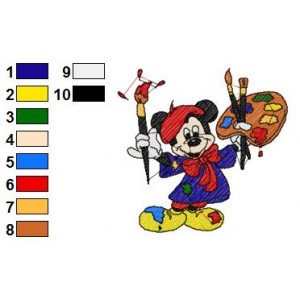 Mickey Mouse Embroidery 15